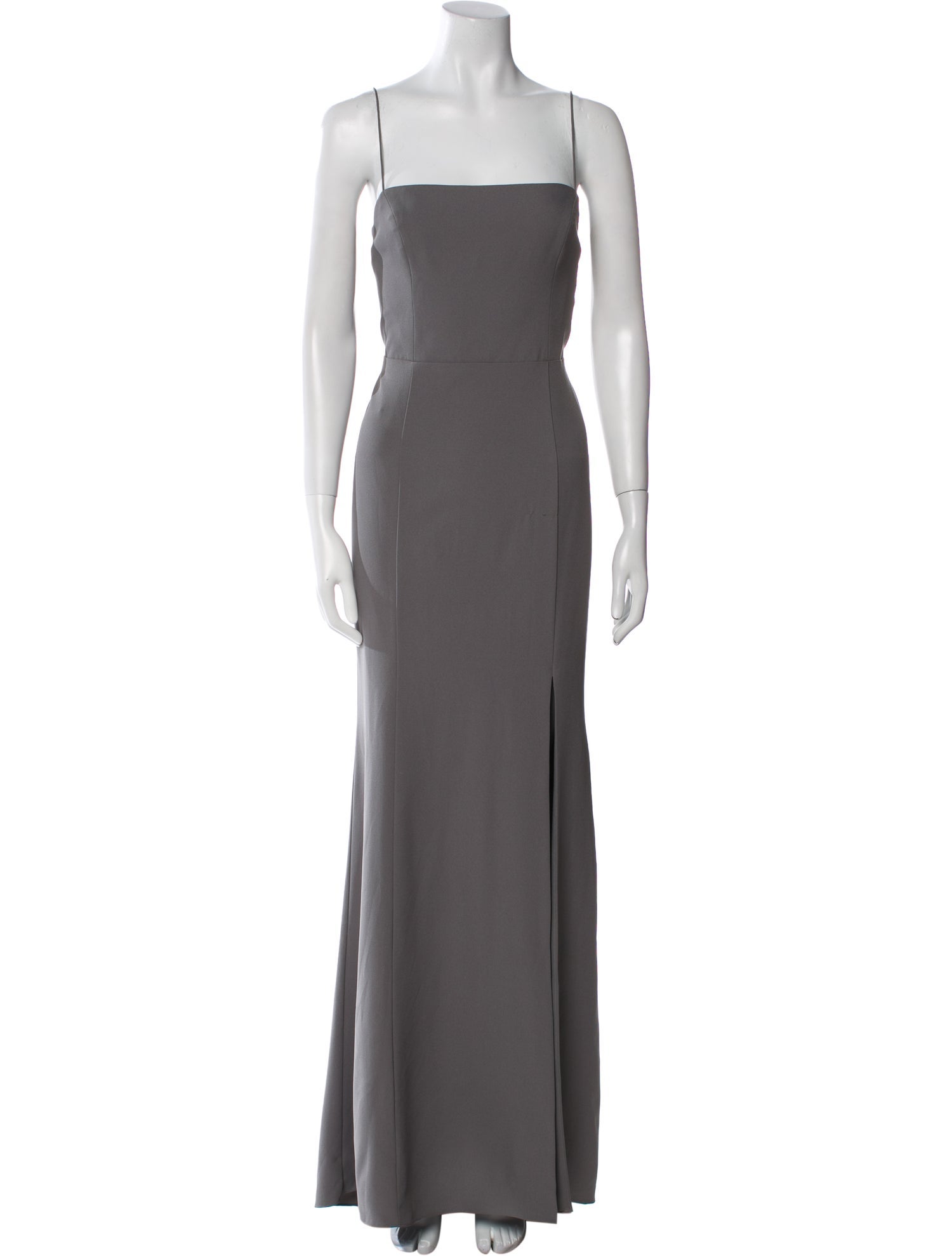 Amsale Square Neckline Long Dress