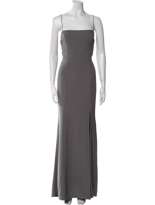 Amsale Square Neckline Long Dress