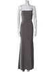 Amsale Square Neckline Long Dress