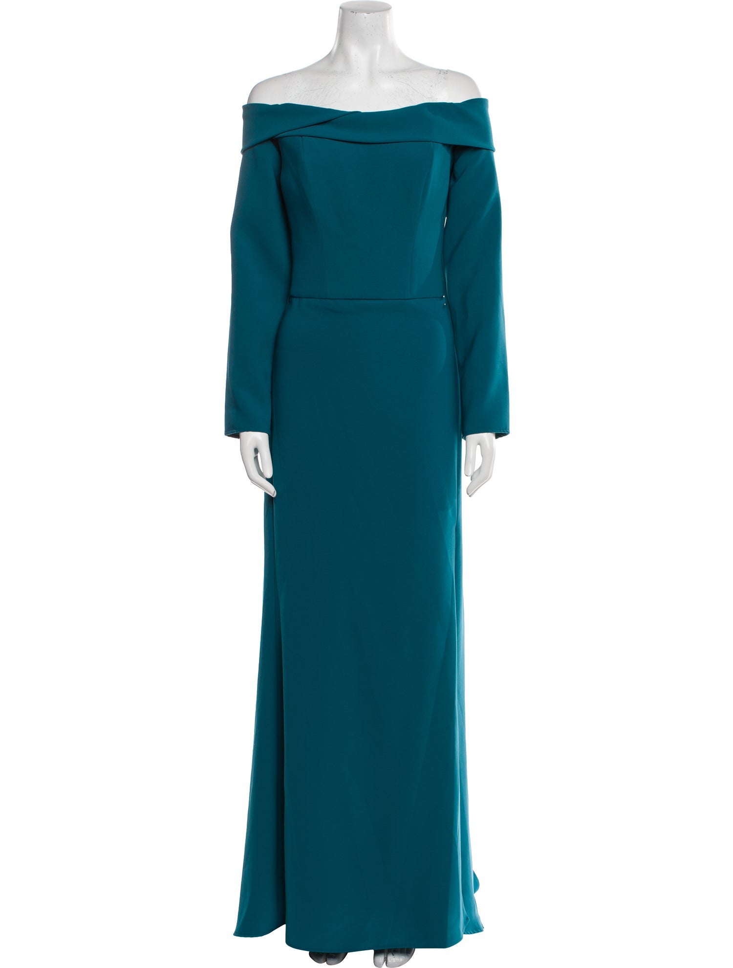 Amsale Off-The-Shoulder Long Dress