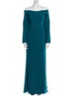 Amsale Off-The-Shoulder Long Dress