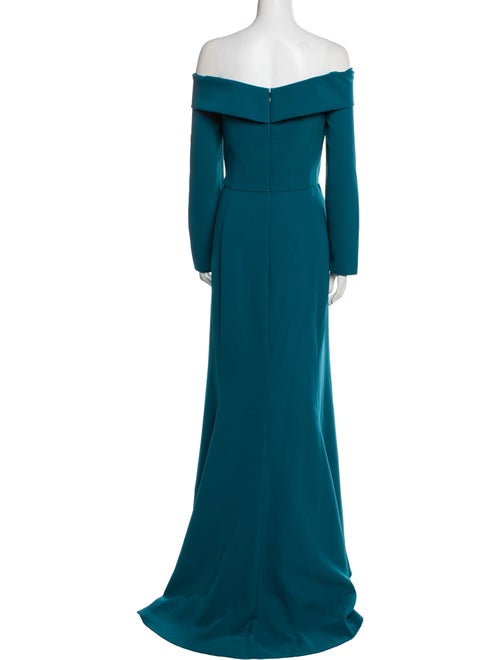 Amsale Off-The-Shoulder Long Dress