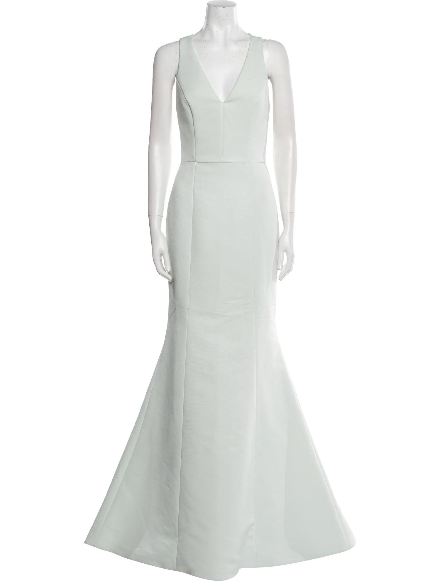 Amsale V-Neck Long Dress