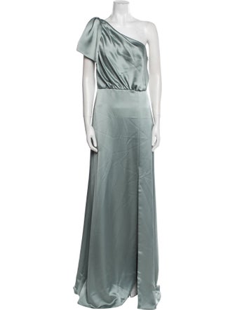 Amsale One-Shoulder Long Dress