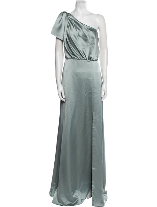 Amsale One-Shoulder Long Dress