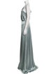 Amsale One-Shoulder Long Dress