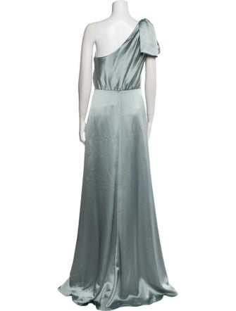 Amsale One-Shoulder Long Dress