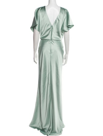 Amsale Cowl Neck Long Dress