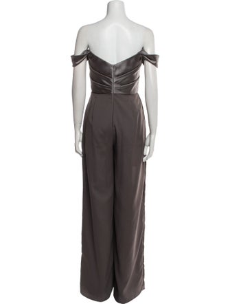 Amsale Off-The-Shoulder Jumpsuit