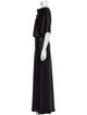Amsale Bateau Neckline Long Dress