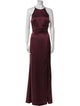 Amsale Halterneck Long Dress