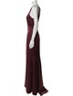Amsale Halterneck Long Dress