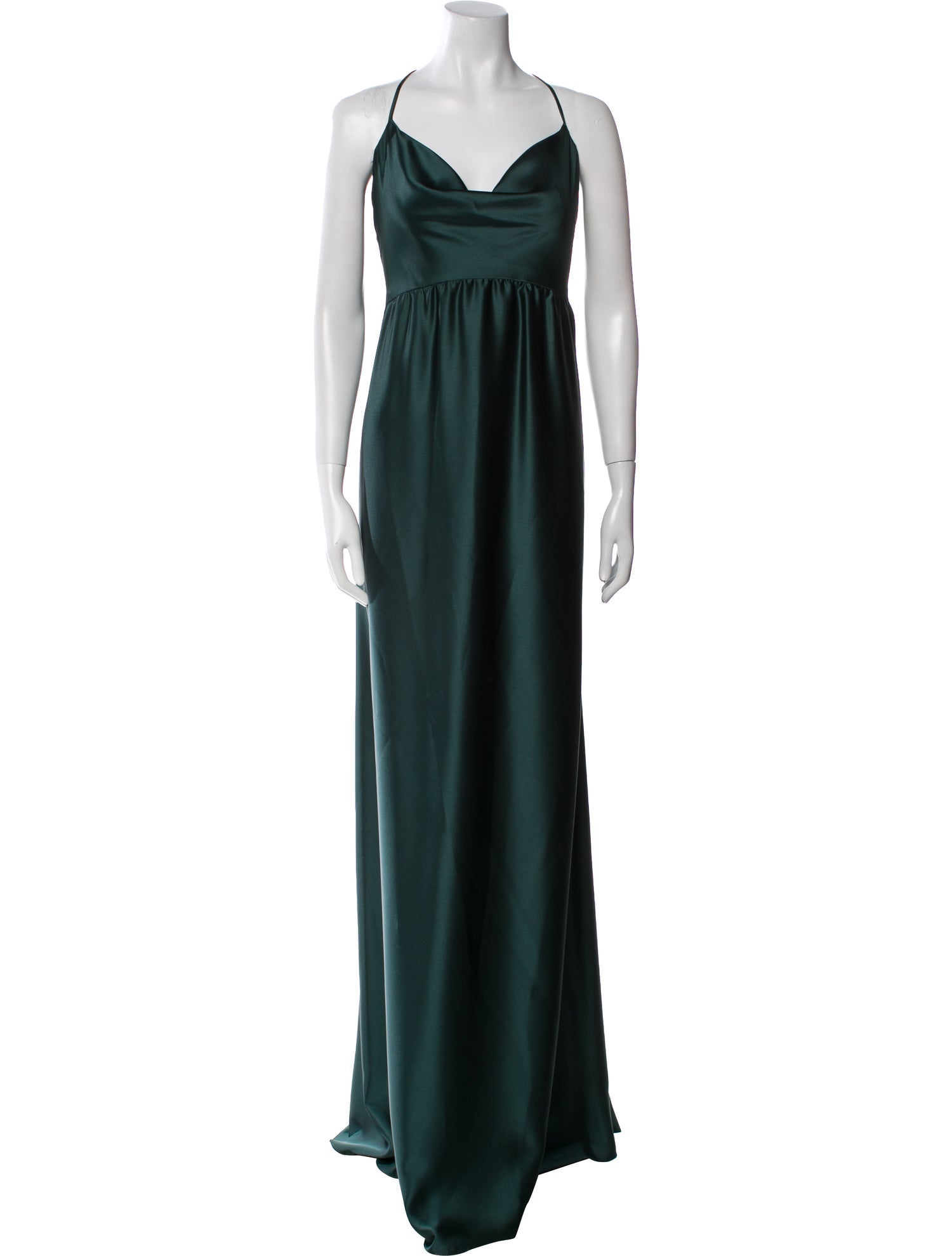 Amsale Cowl Neck Long Dress