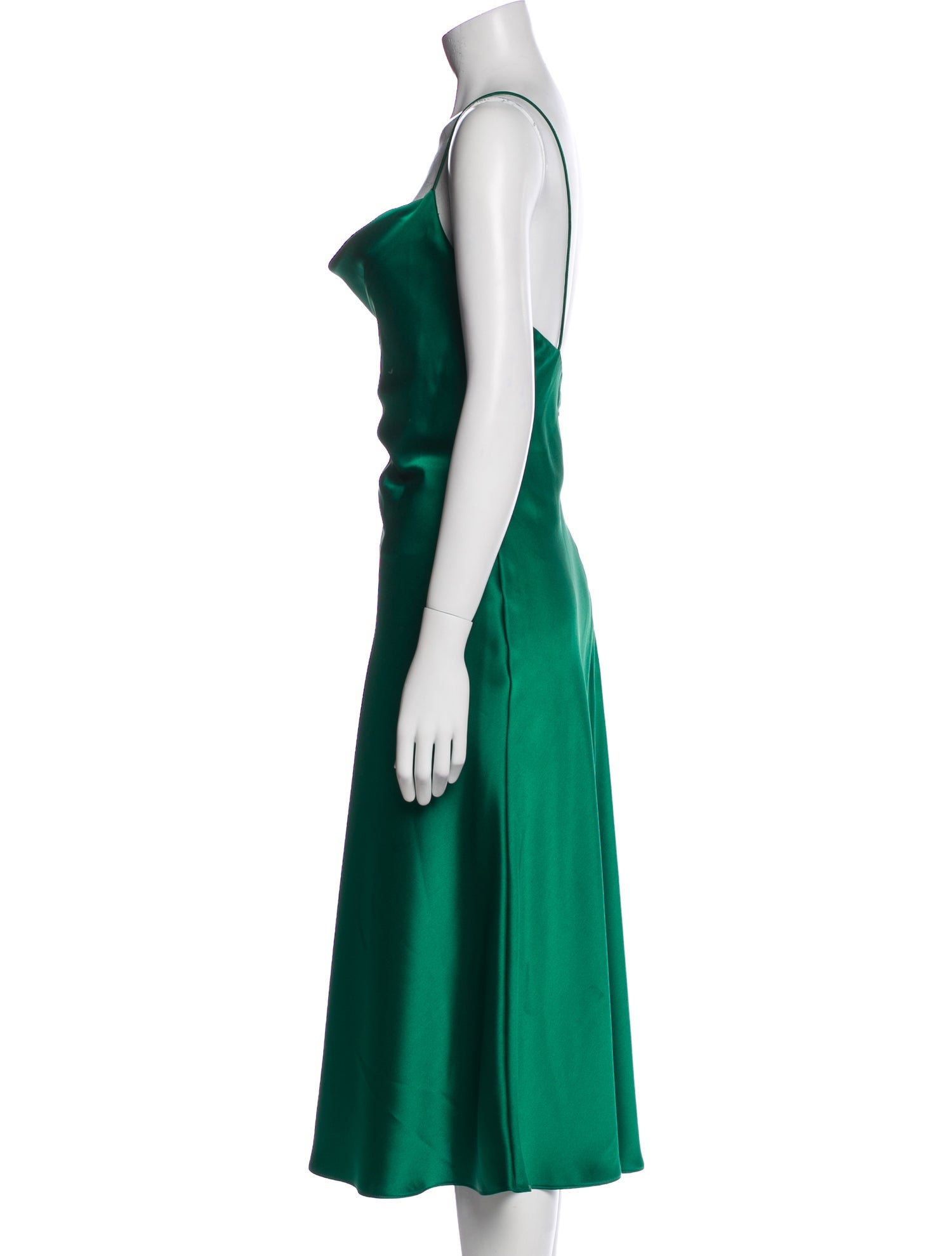 Amsale Cowl Neck Midi Length Dress