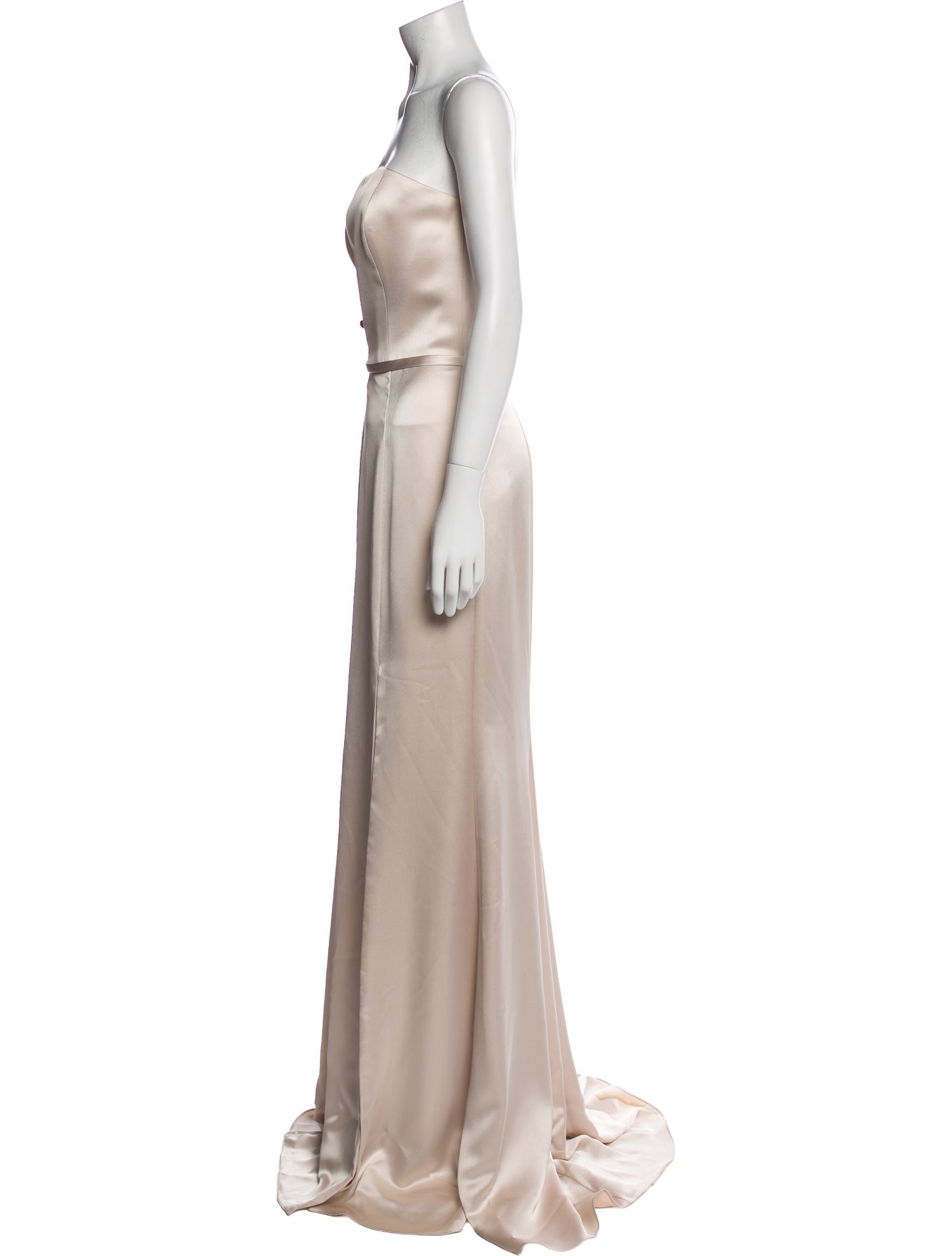Amsale Strapless Long Dress