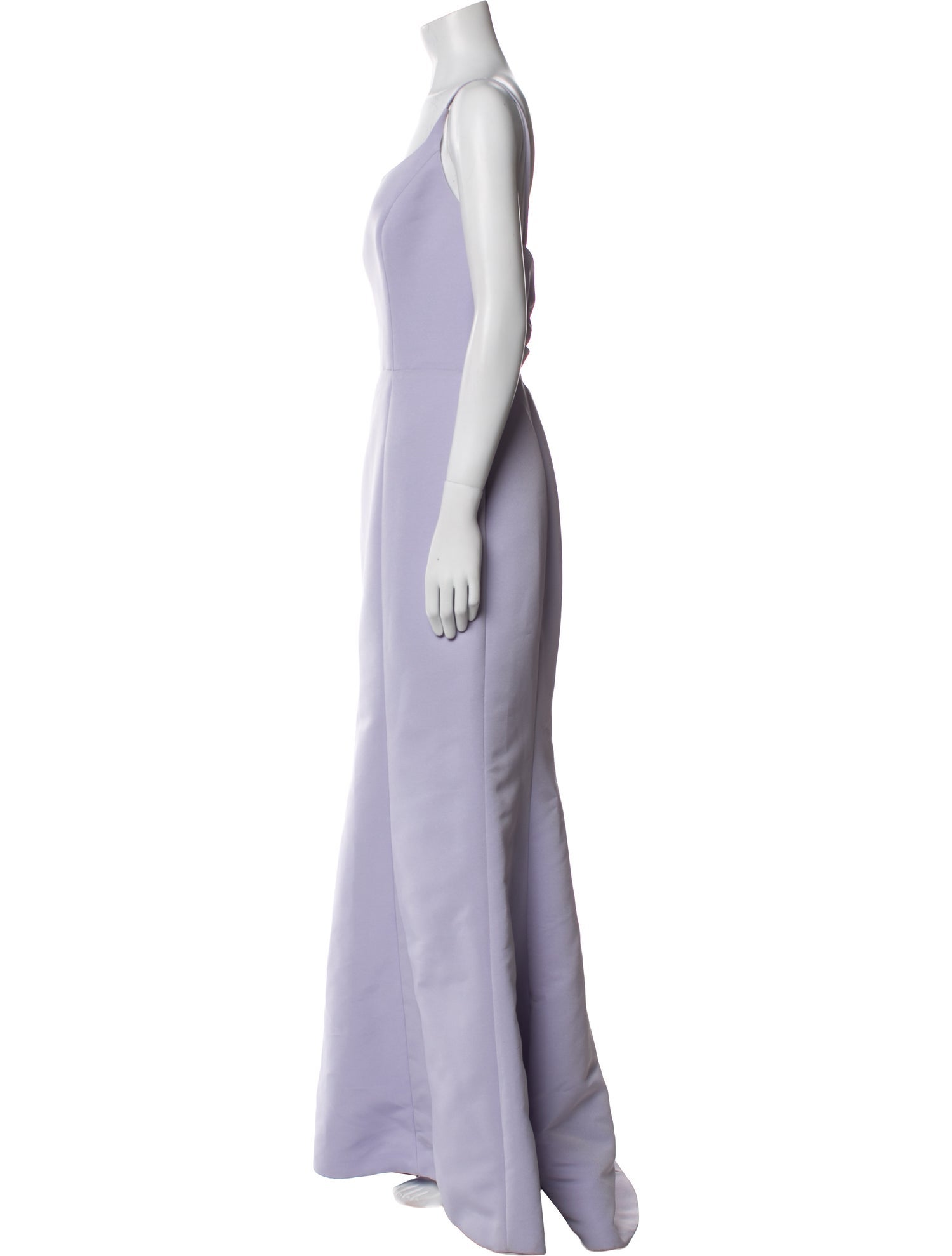 Amsale Square Neckline Long Dress