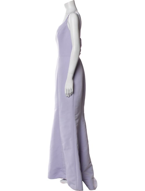 Amsale Square Neckline Long Dress