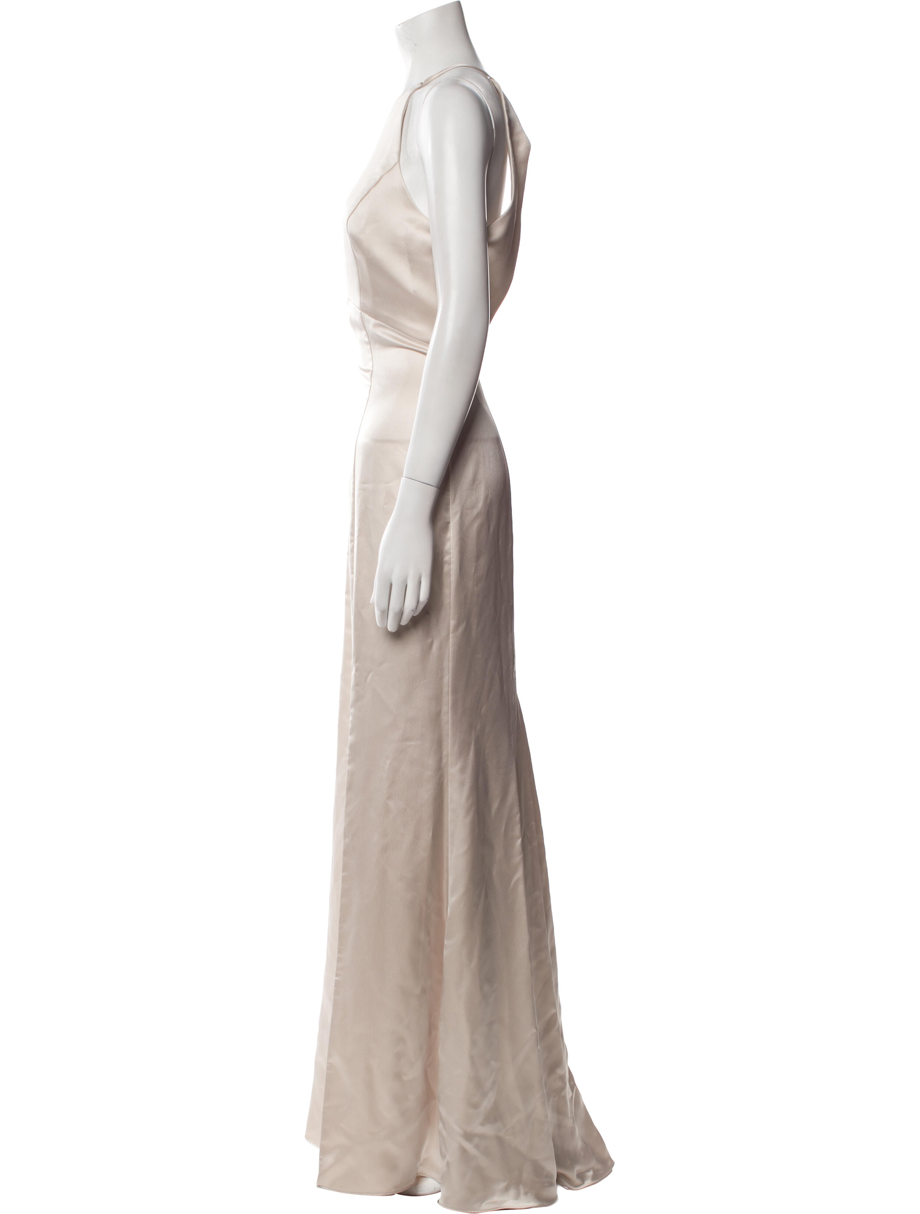 Amsale Crew Neck Long Dress w/ Tags