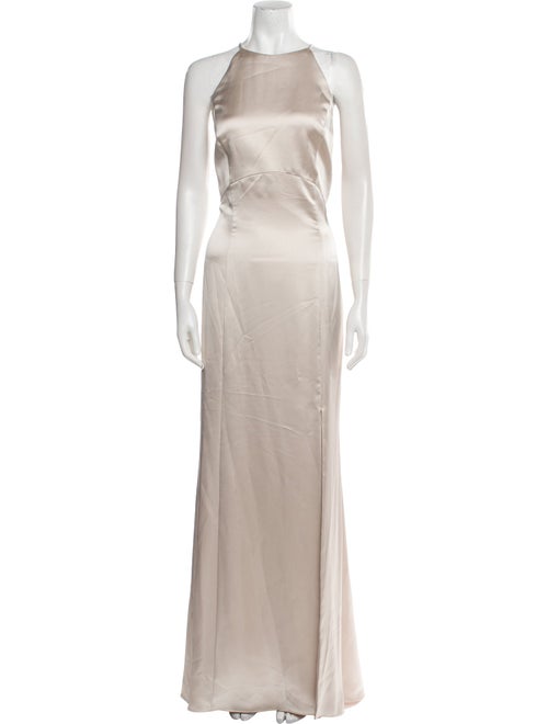 Amsale Halterneck Long Dress