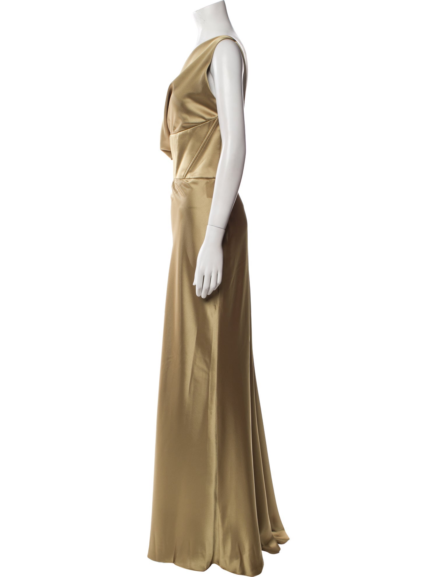 Amsale Cowl Neck Long Dress w/ Tags