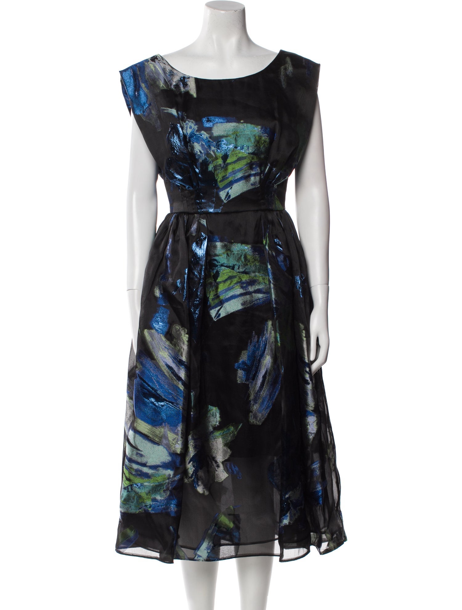 Amsale Printed Long Dress w/ Tags