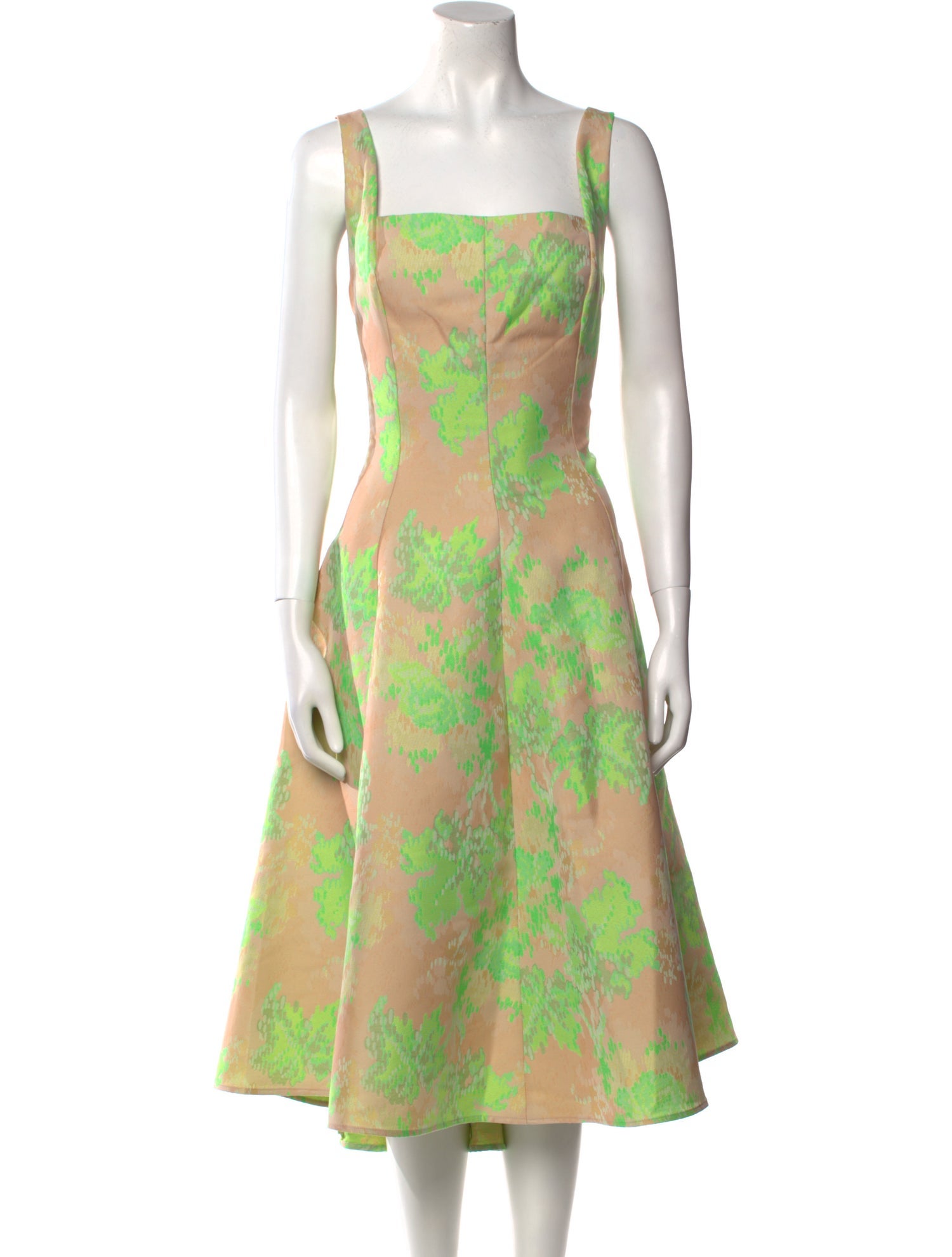 Amsale Printed Long Dress w/ Tags