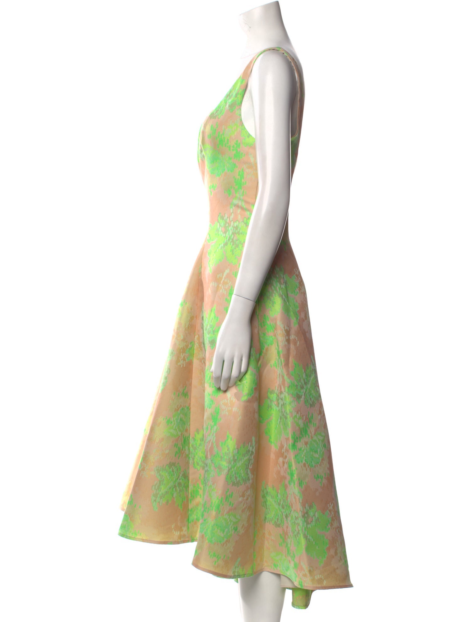 Amsale Printed Long Dress w/ Tags