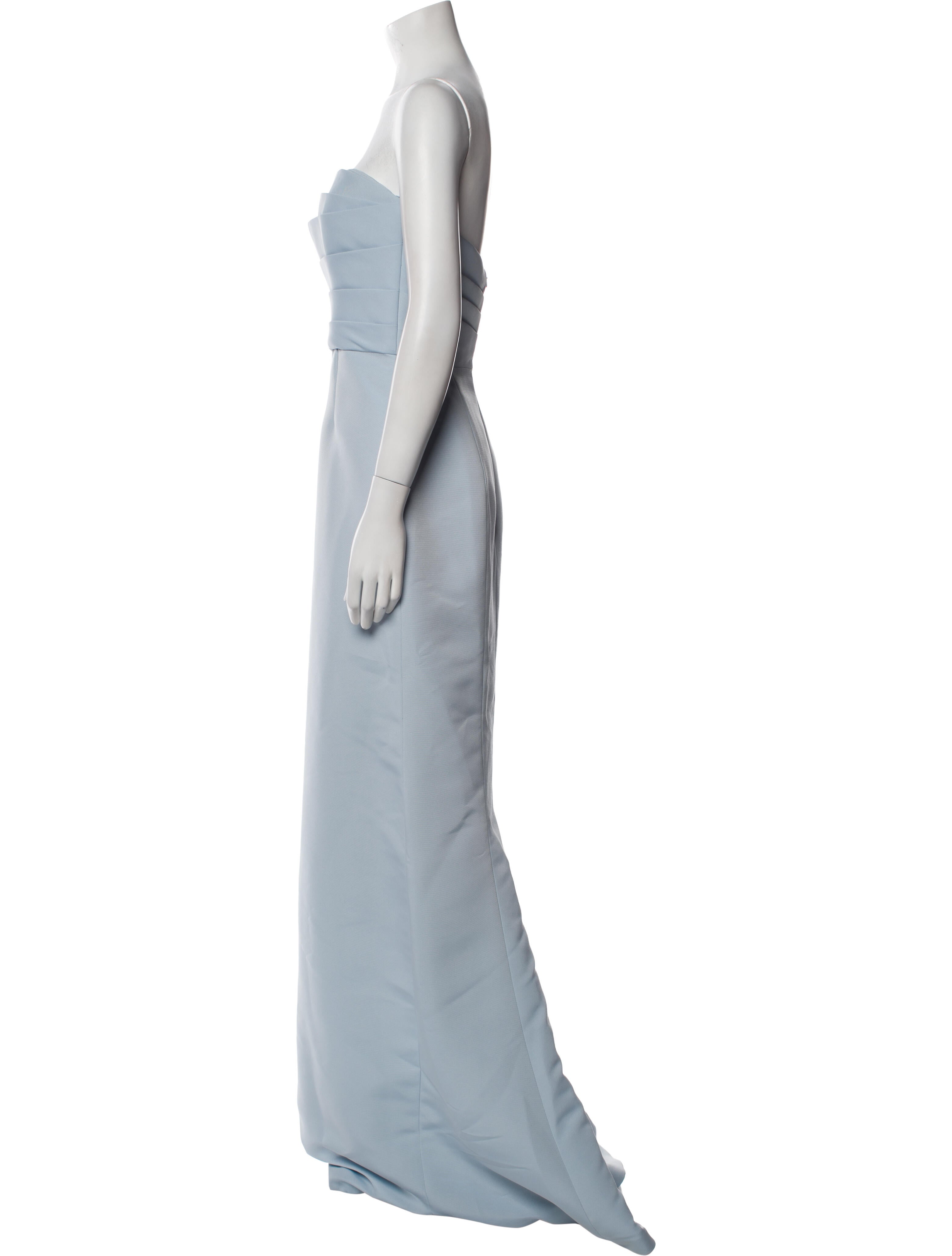 Amsale Strapless Long Dress