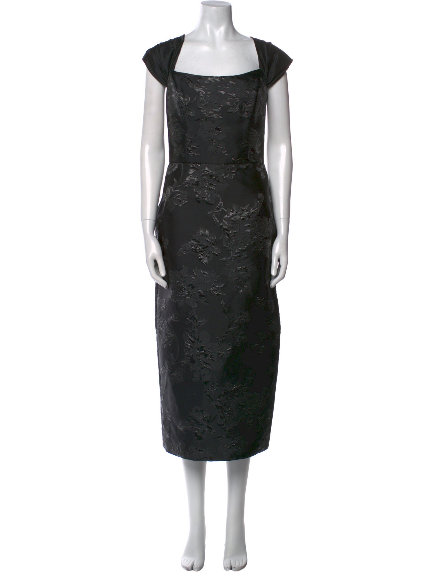 Amsale Floral Print Long Dress