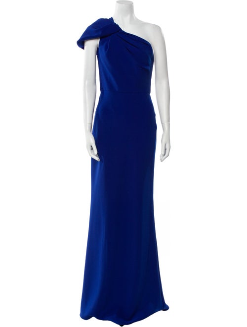 Amsale One-Shoulder Long Dress