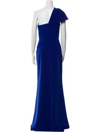 Amsale One-Shoulder Long Dress