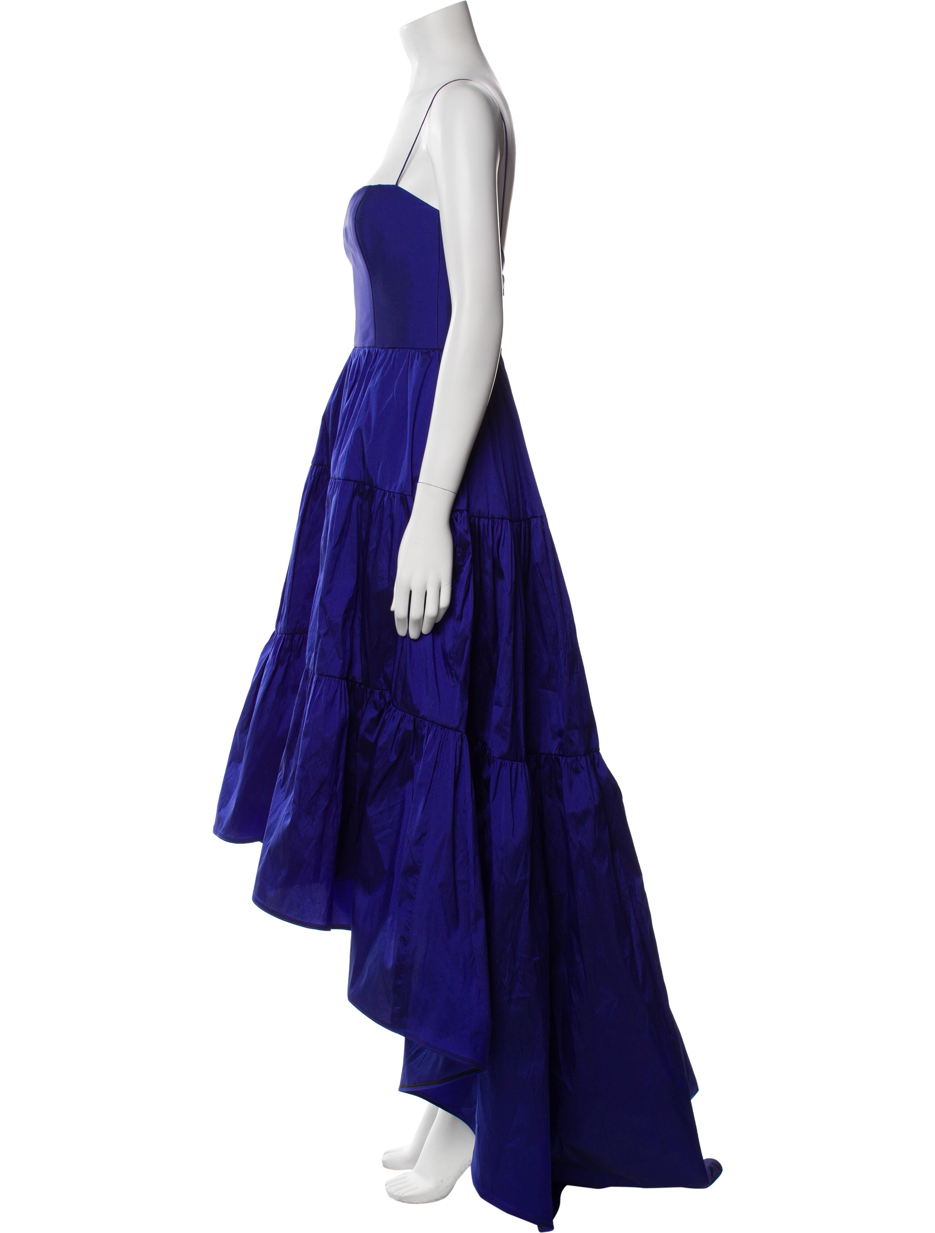 Amsale V-Neck Long Dress