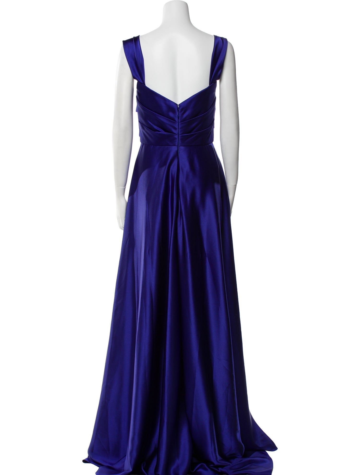 Amsale Square Neckline Long Dress