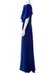 Amsale Cowl Neck Long Dress