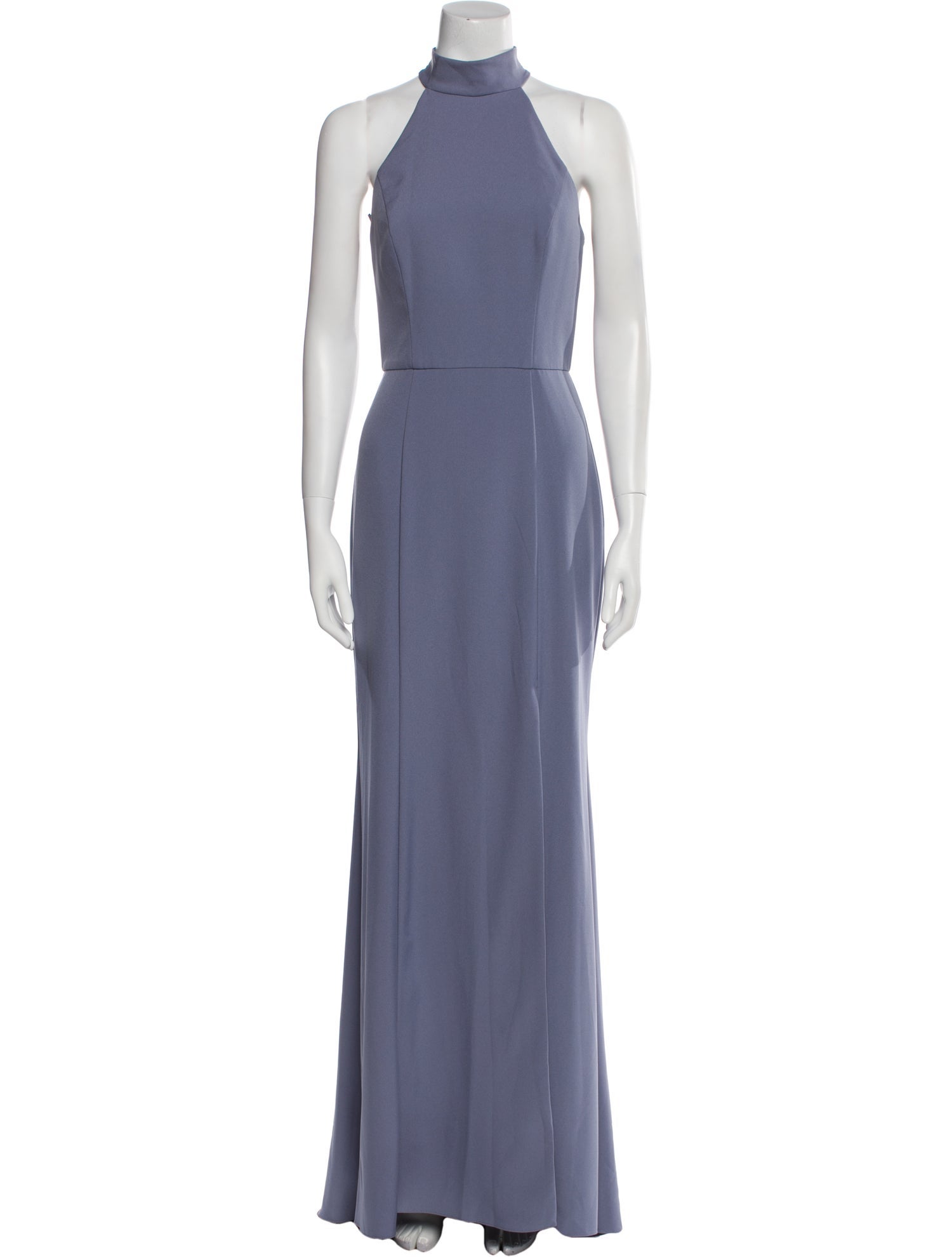 Amsale Mock Neck Long Dress