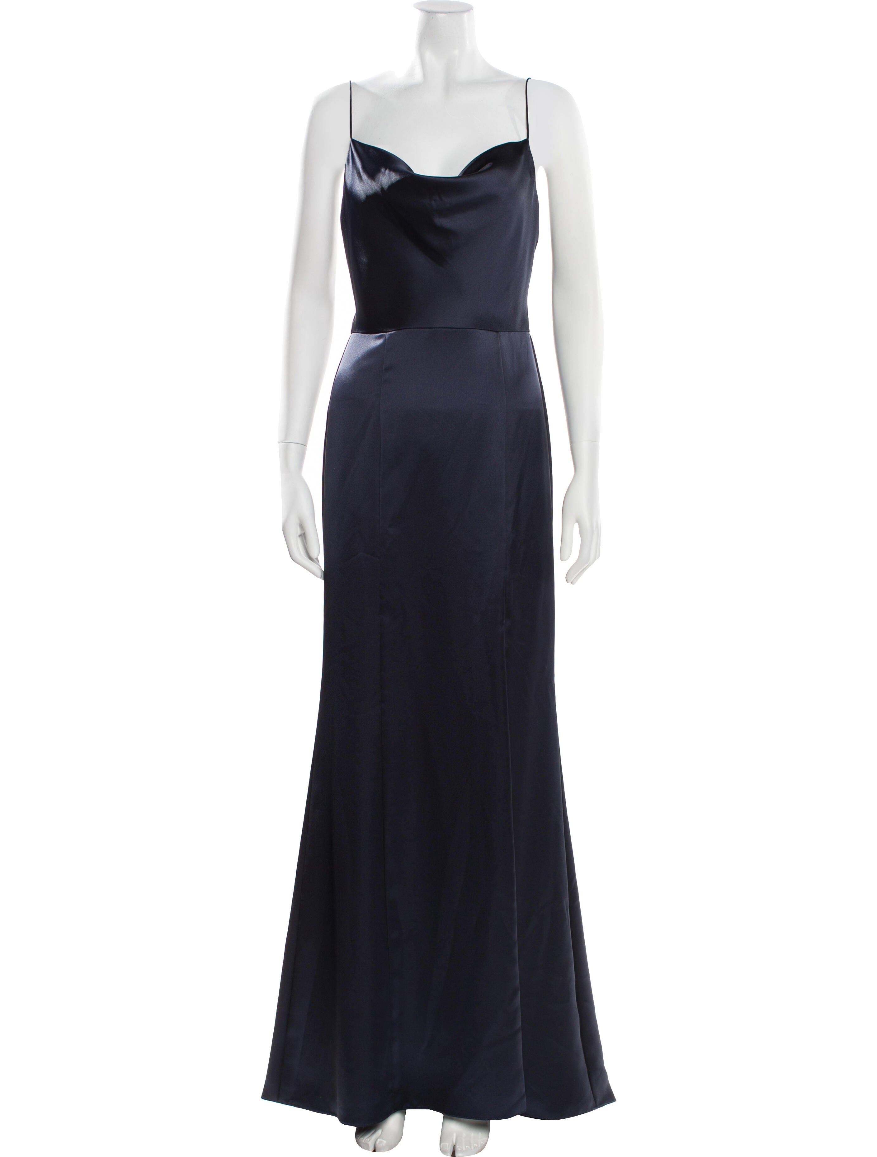 Amsale Square Neckline Long Dress