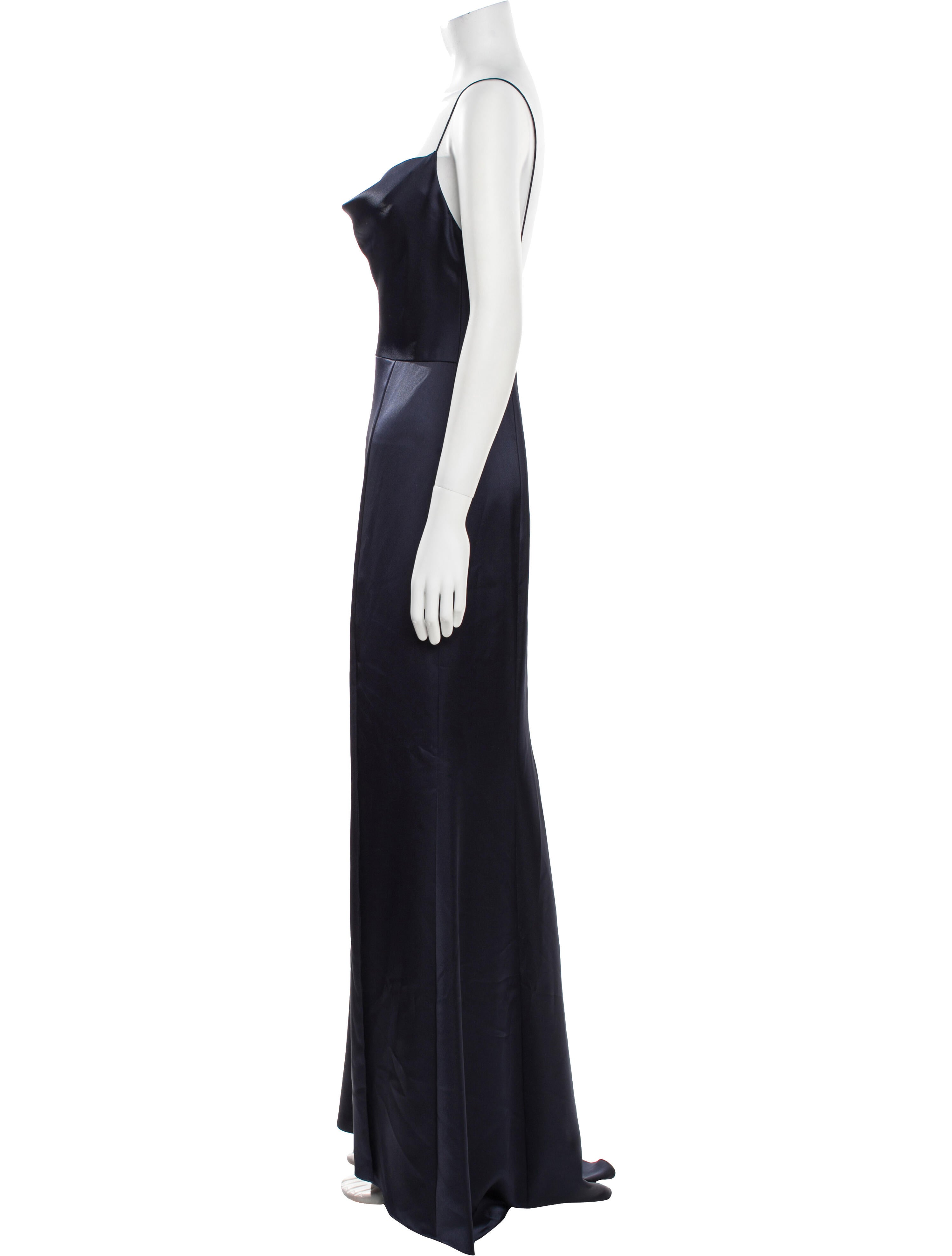Amsale Square Neckline Long Dress