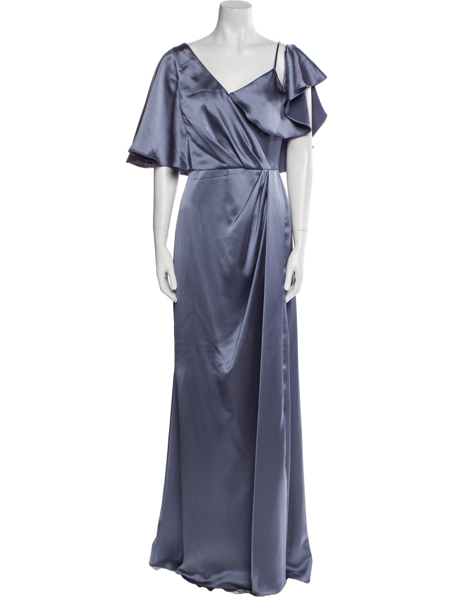 Amsale Cowl Neck Long Dress