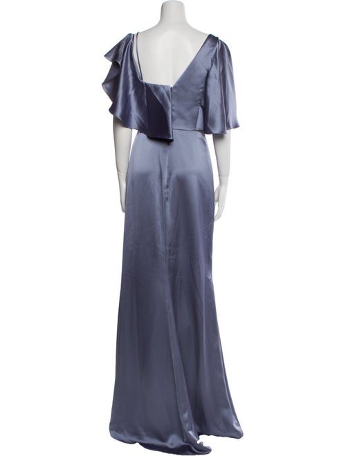 Amsale Cowl Neck Long Dress