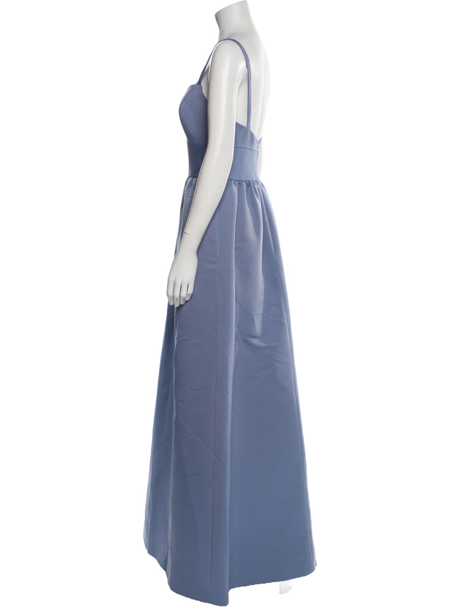 Amsale Square Neckline Long Dress