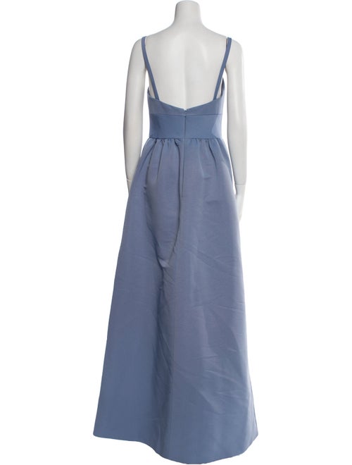 Amsale Square Neckline Long Dress