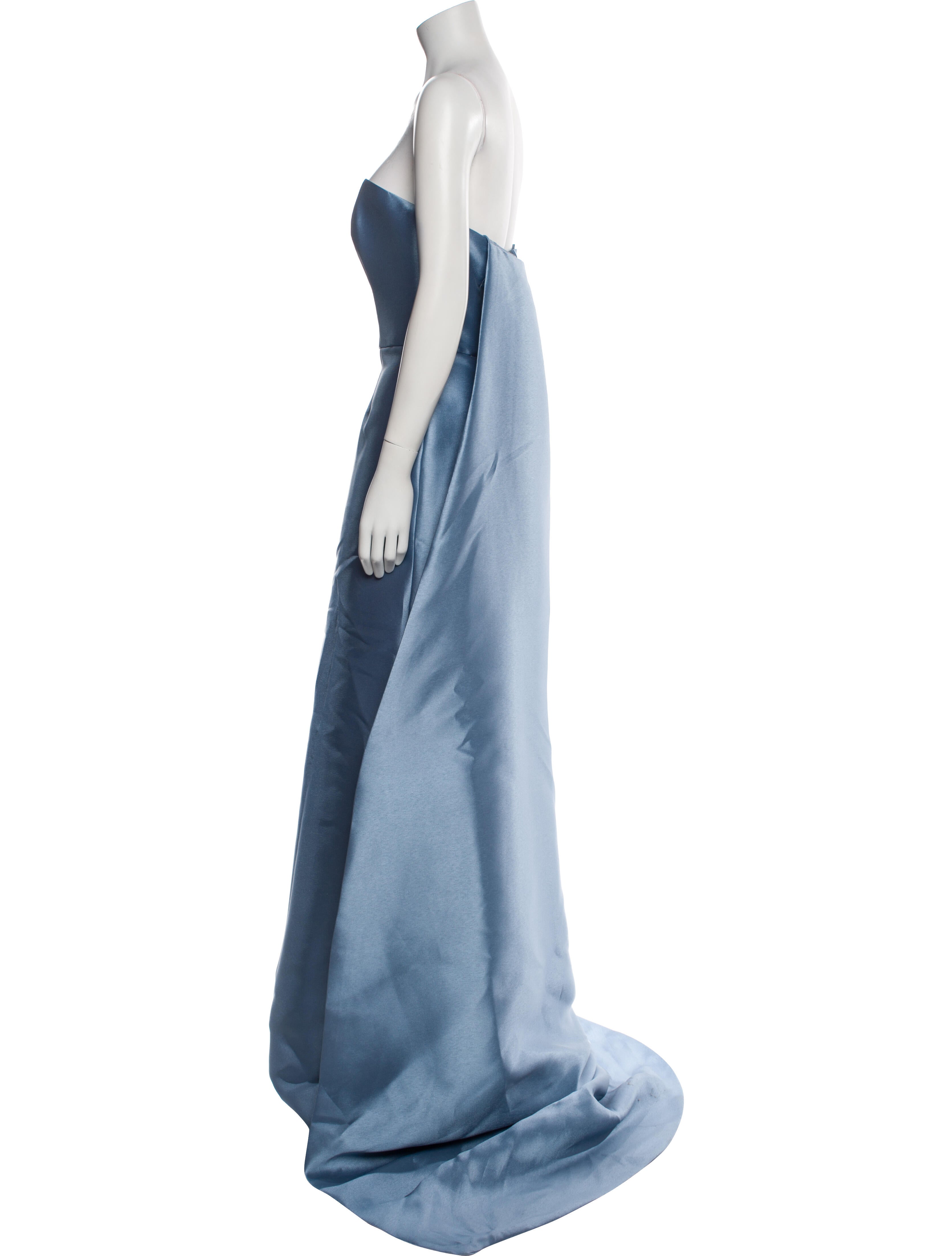 Amsale Strapless Long Dress