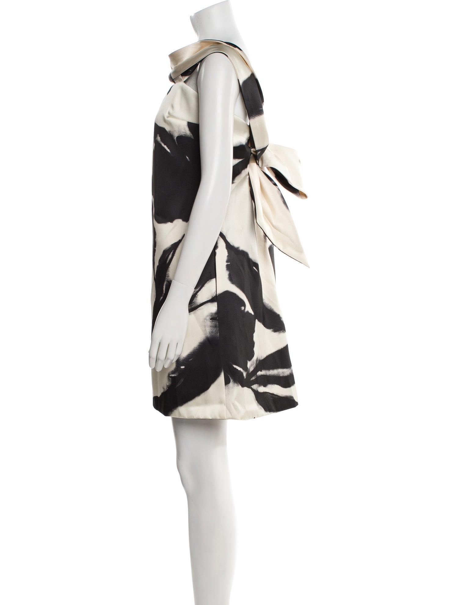 Amsale Animal Print Mini Dress