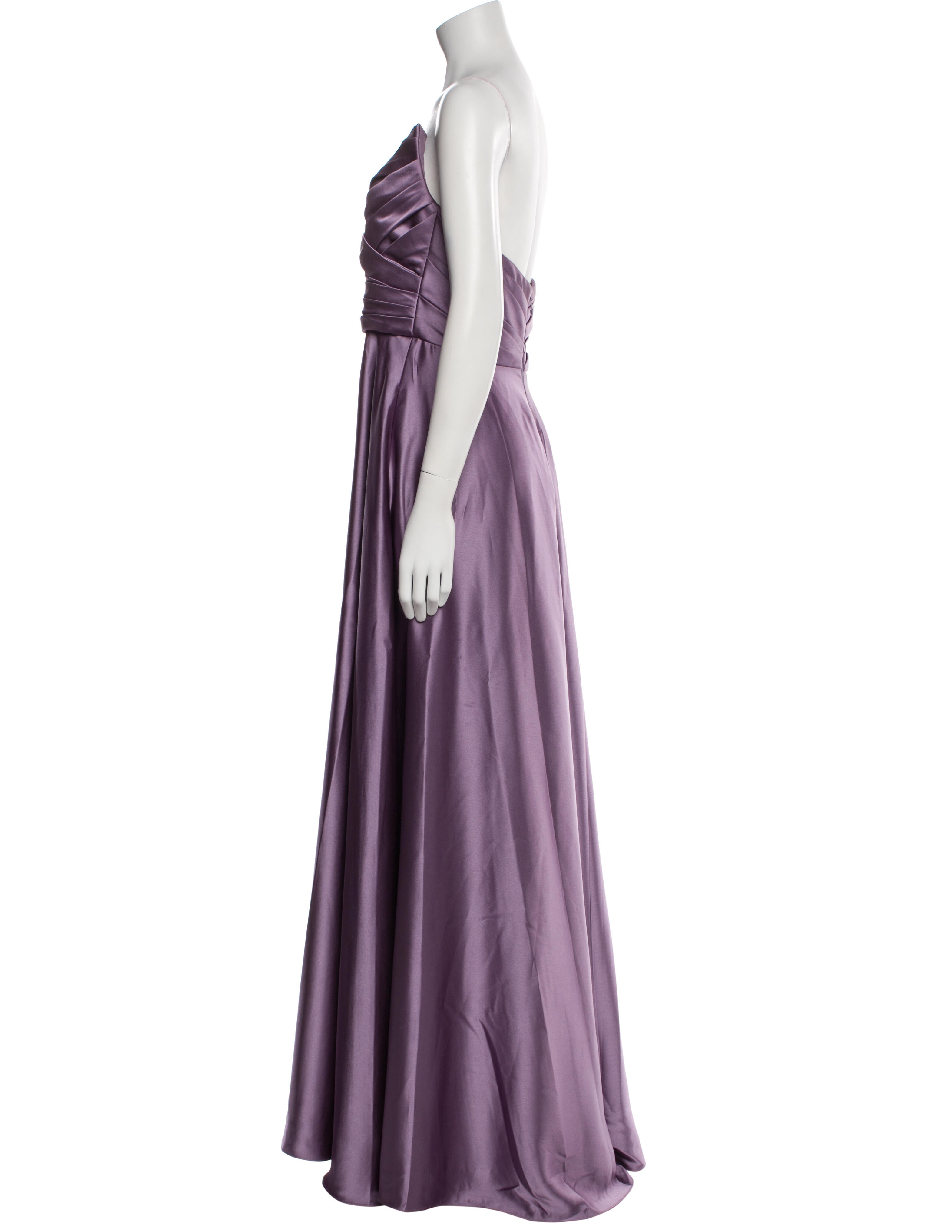 Amsale Strapless Long Dress