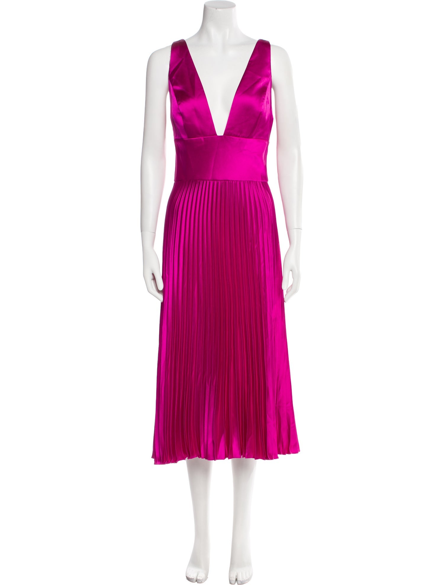 Amsale V-Neck Long Dress