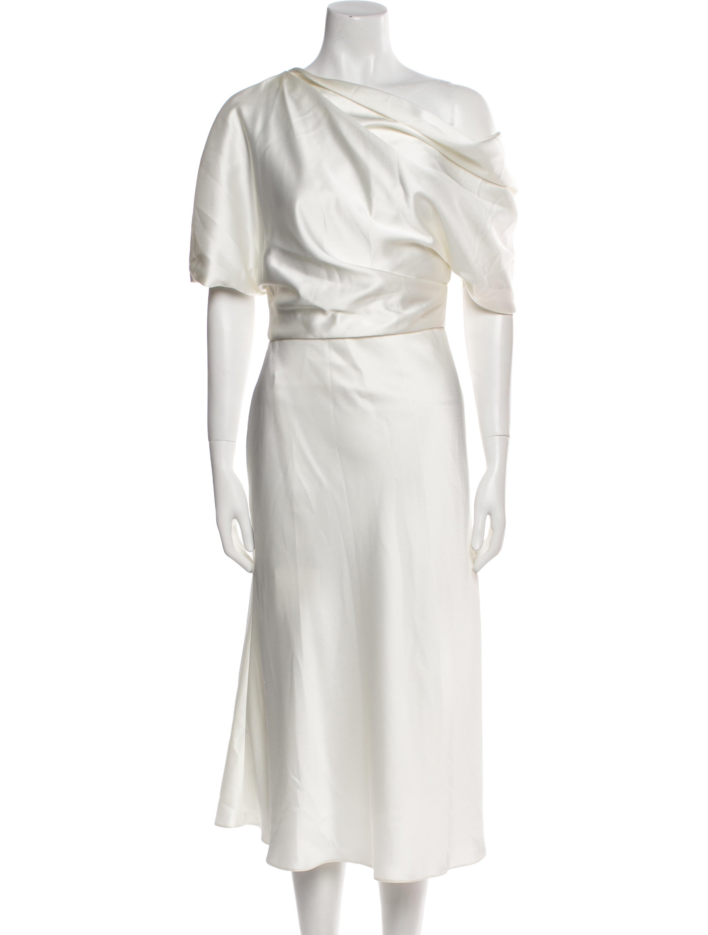 Amsale One-Shoulder Long Dress