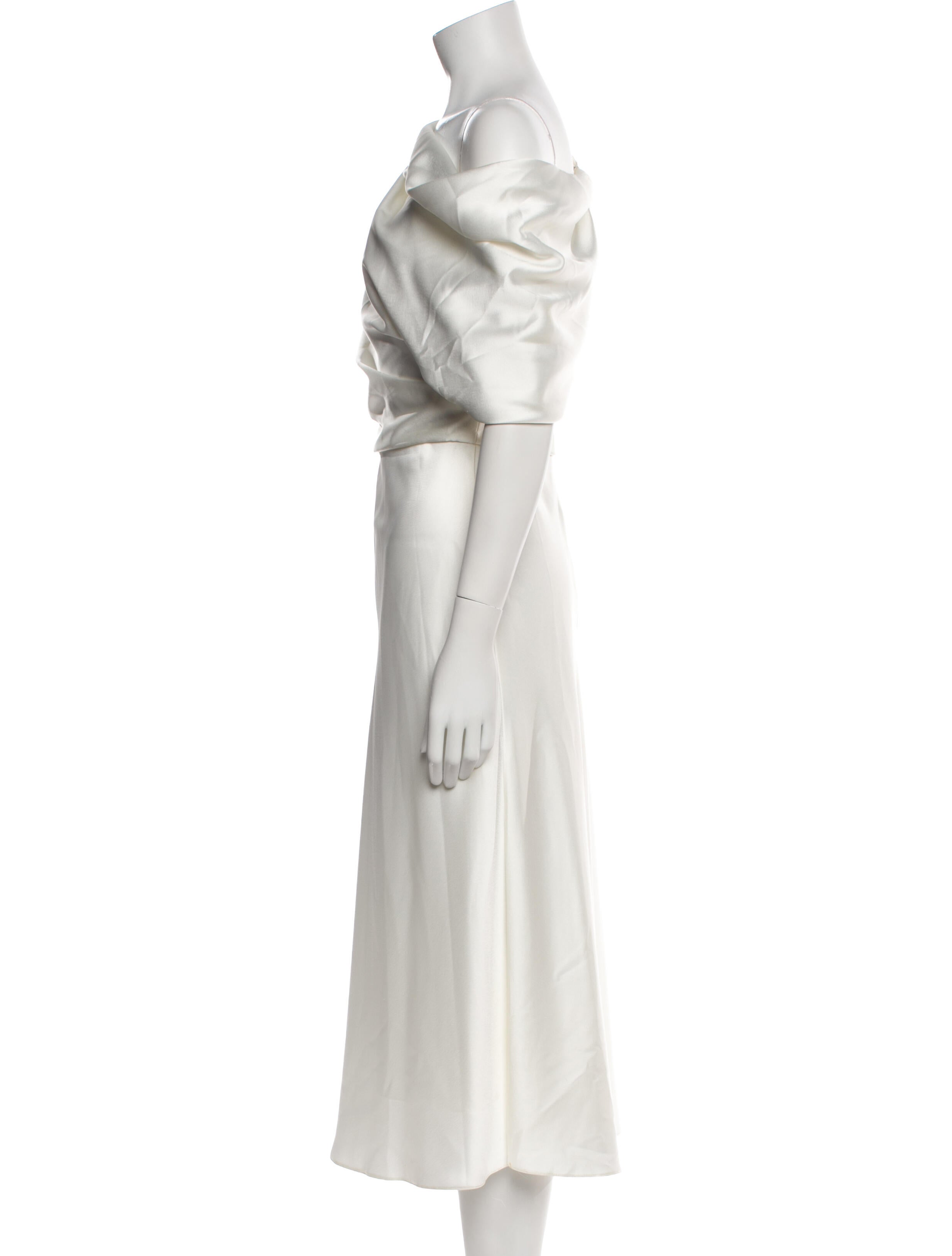 Amsale One-Shoulder Long Dress