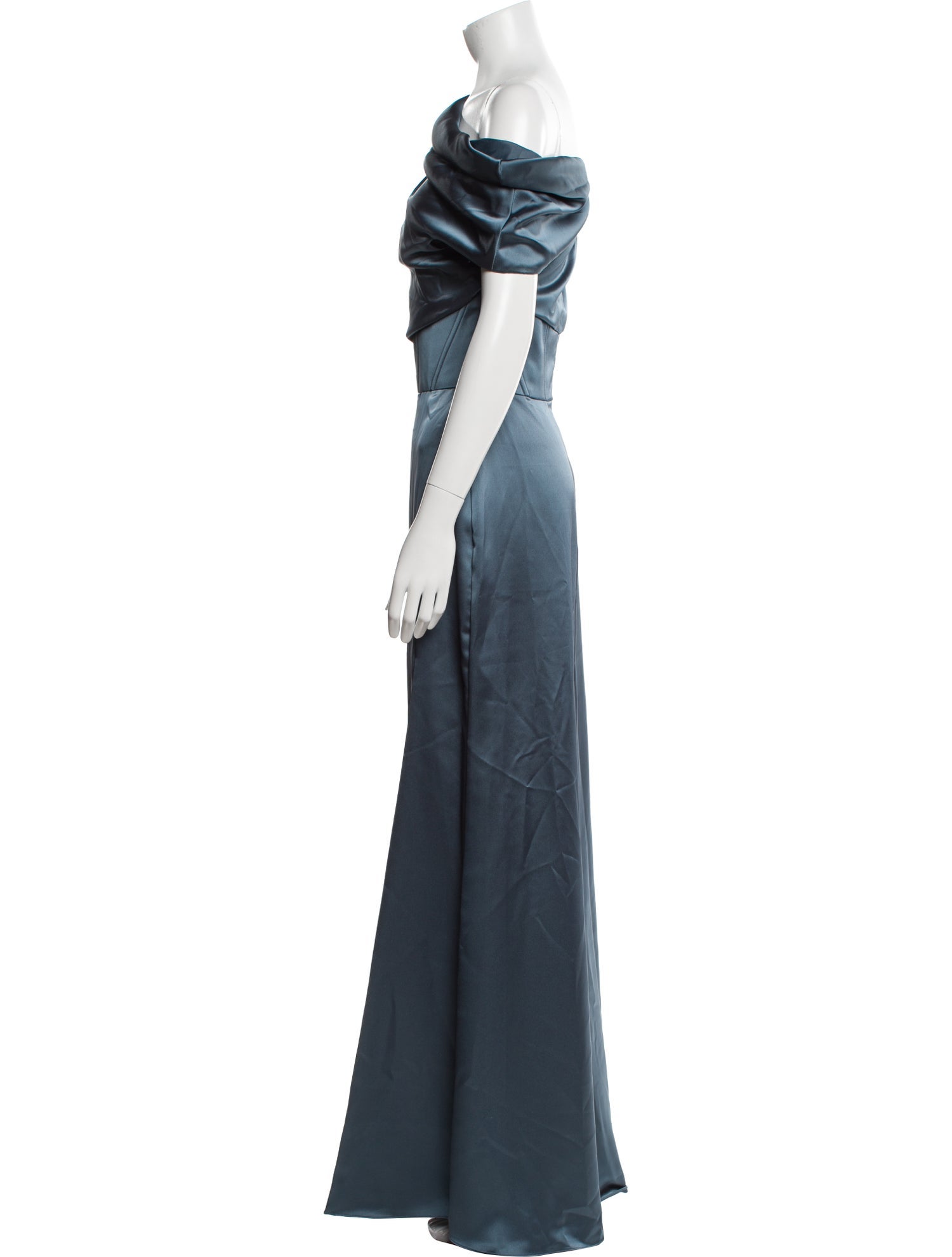 Amsale One-Shoulder Long Dress