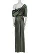 Amsale One-Shoulder Long Dress