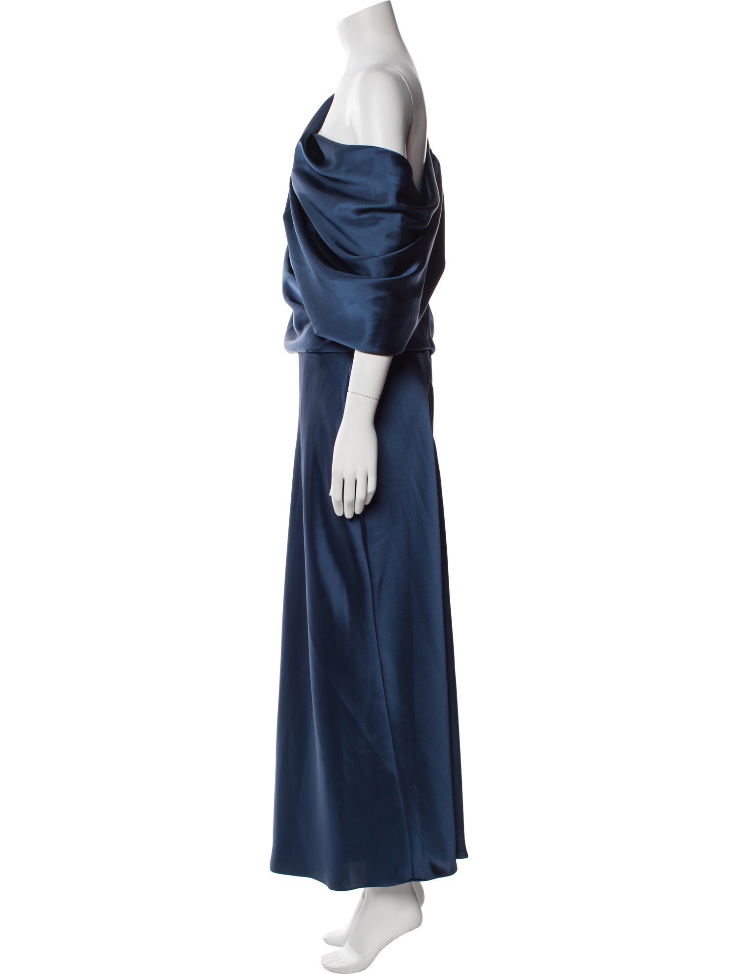 Amsale One-Shoulder Long Dress